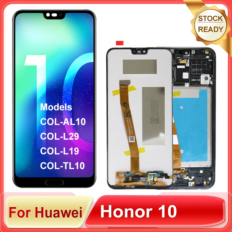 Протестированный 5,84-дюймовый IPS ЖК-дисплей для Huawei Honor 10, дигитайзер сенсорного экрана в сборе COL-AL10, COL-L29, COL-L19, COL-TL10, модель Протестированный 5,84-дюймовый IPS ЖК-дисплей для Huawei Honor 10, дигитайзер сенсорного экрана в сборе COL-AL10, COL-L29, COL-L19, COL-TL10, модель