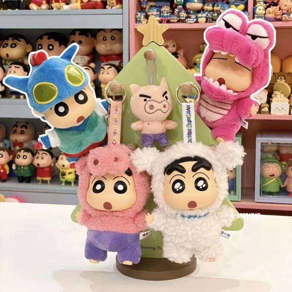

TOPTOY Crayon Shin-Chan Costume Party Series Vinyl Plush Blind Box Figurines Mysterious Boxe Bag Pendants Trendy Toys Gifts