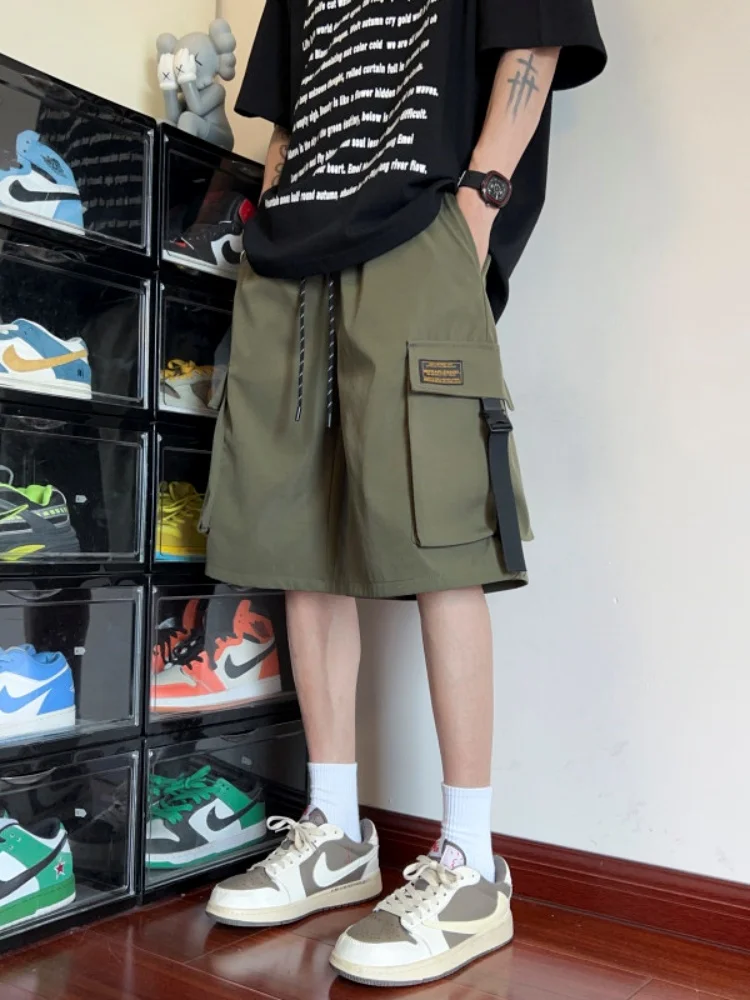 

Men's Summer Casual Workwear orts Large kets Outerwear Five-Quarter Length Comfortable Loose Fit Breathable Faionable
