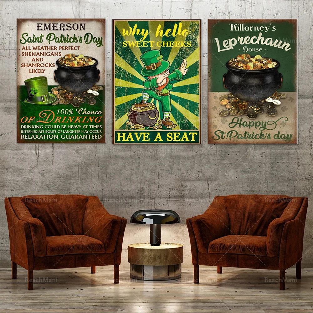 

why hello have a seat poster, st patrick's day, house of goblins, st patrick's day poster, happy st patrick's day ireland