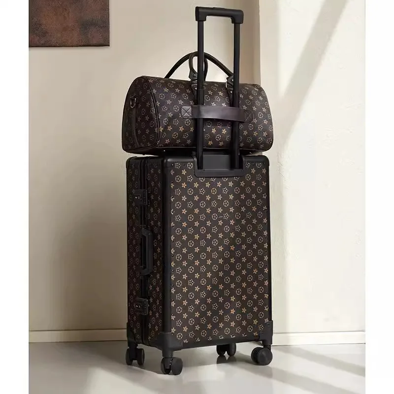 High-end lightweight luxury suitcase large-capacity trolley bags luggage sets boarding case mute universal wheel 20/24 inch