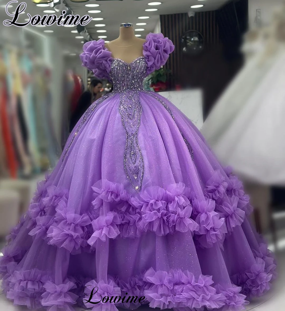 2024 Newest Purple Celebrity Dresses Luxury Crystals Princess Red Carpet Runway Dresses For Women Vestidos De Gala Evening Gowns