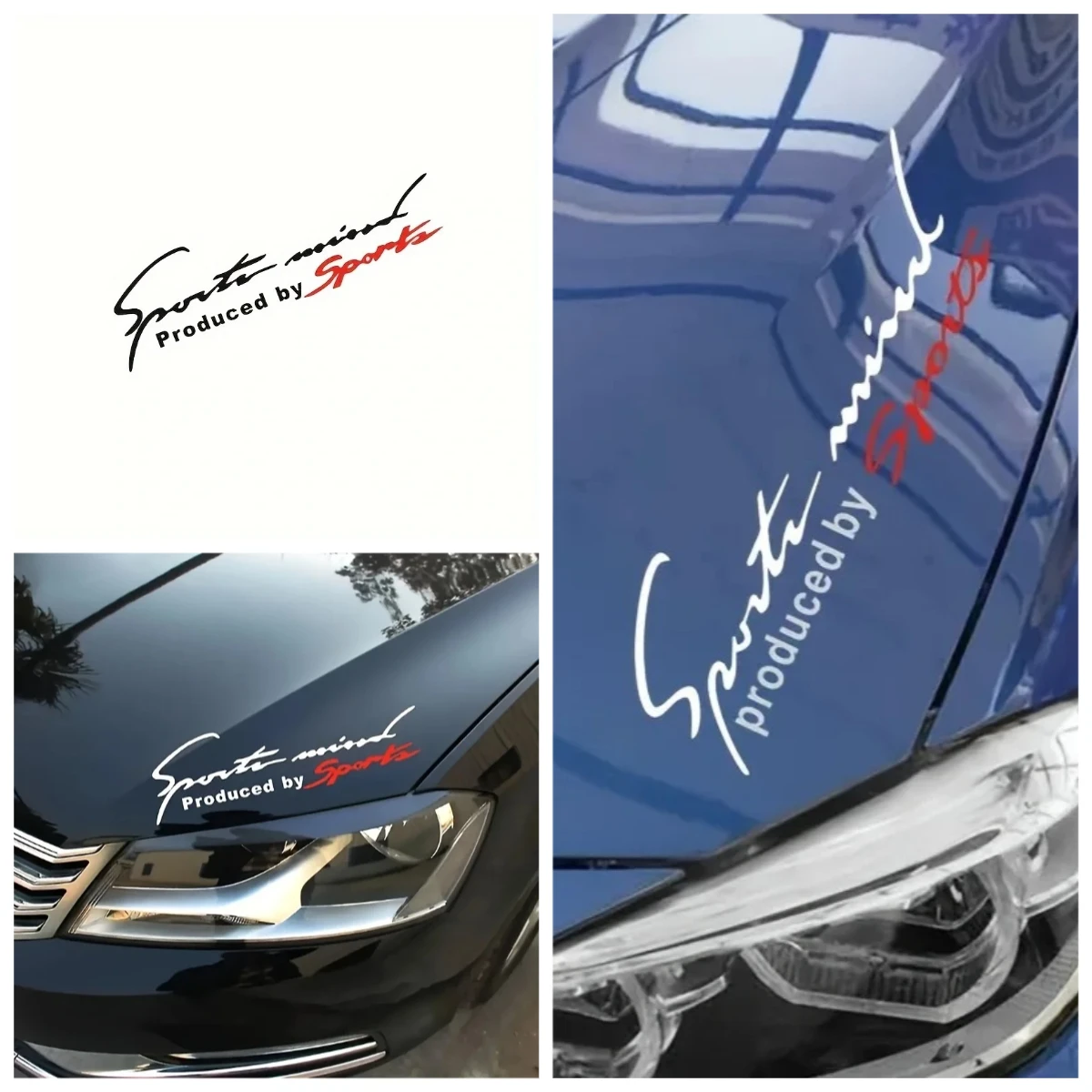 

Sports Mind Reflective Vinyl Car Stickers Hood Body Side Window Decoration