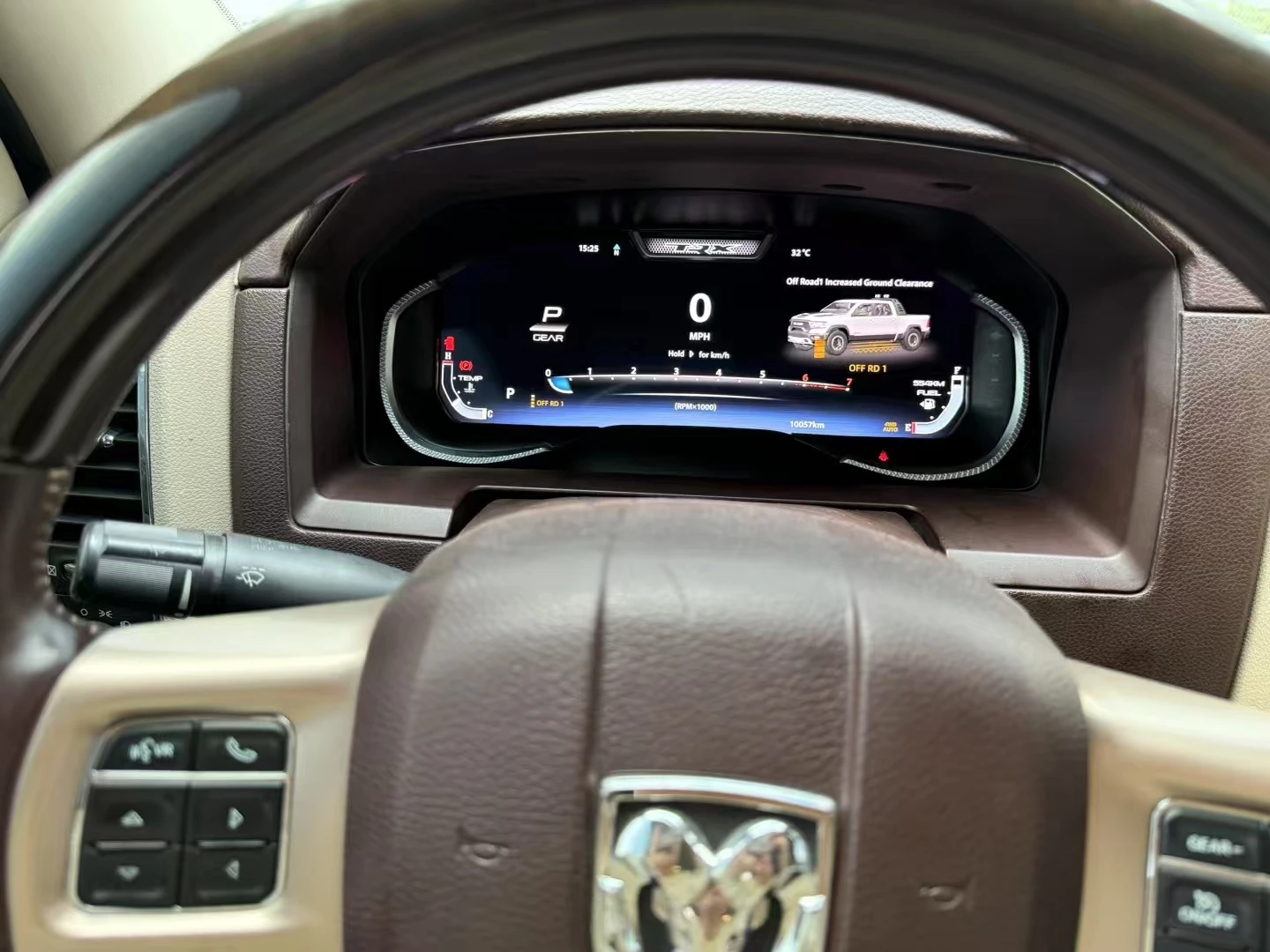 Car Digital Cluster For Dodge Ram 2013-2019 Dashboard LCD Instrument Panel Speedometer Virtual Cockpit Head Unit Meter Screen