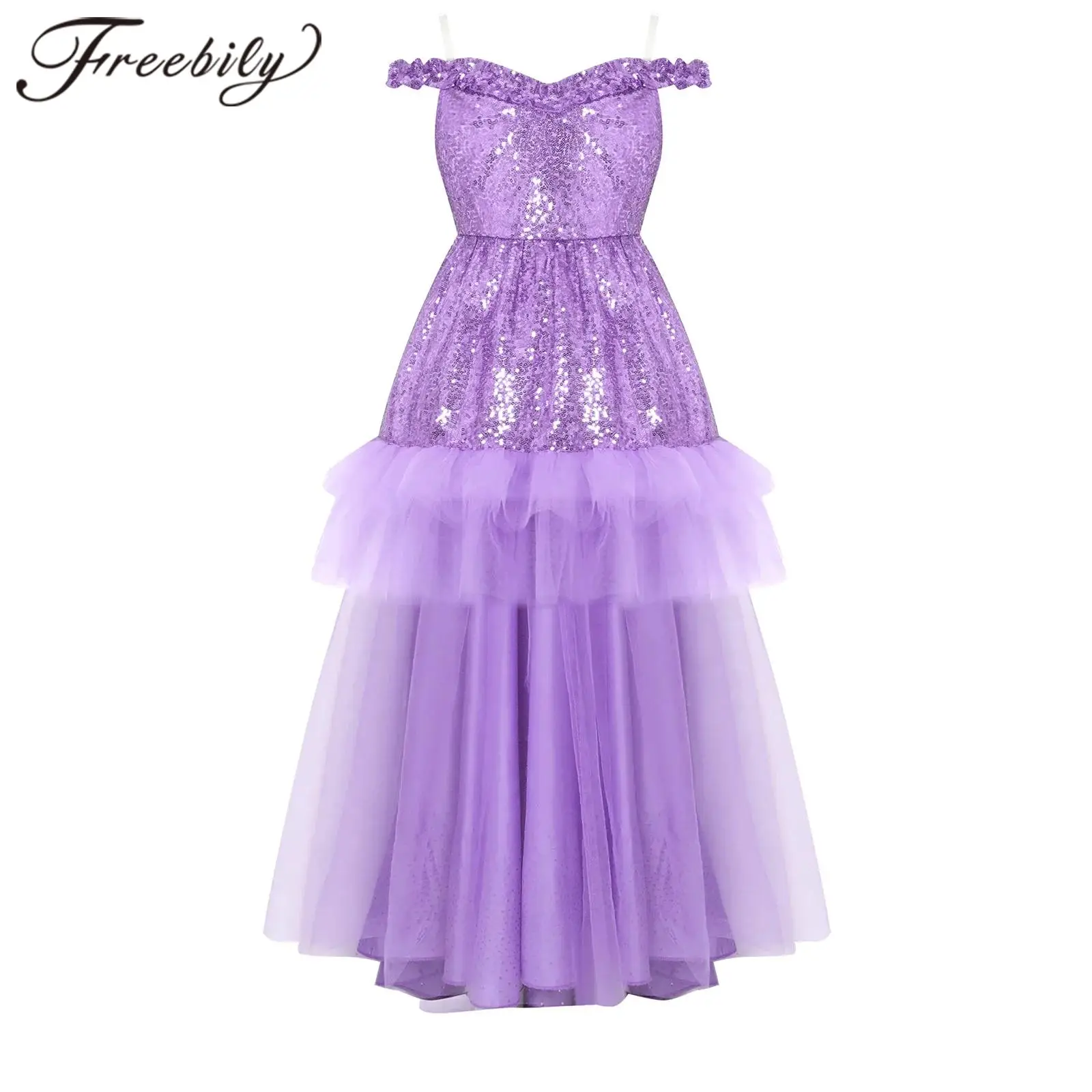 

Ball Gowns Girls Festive Party Dress Sequined Dress Birthday Evening Pageant Princess Festival Stage Performance Costume