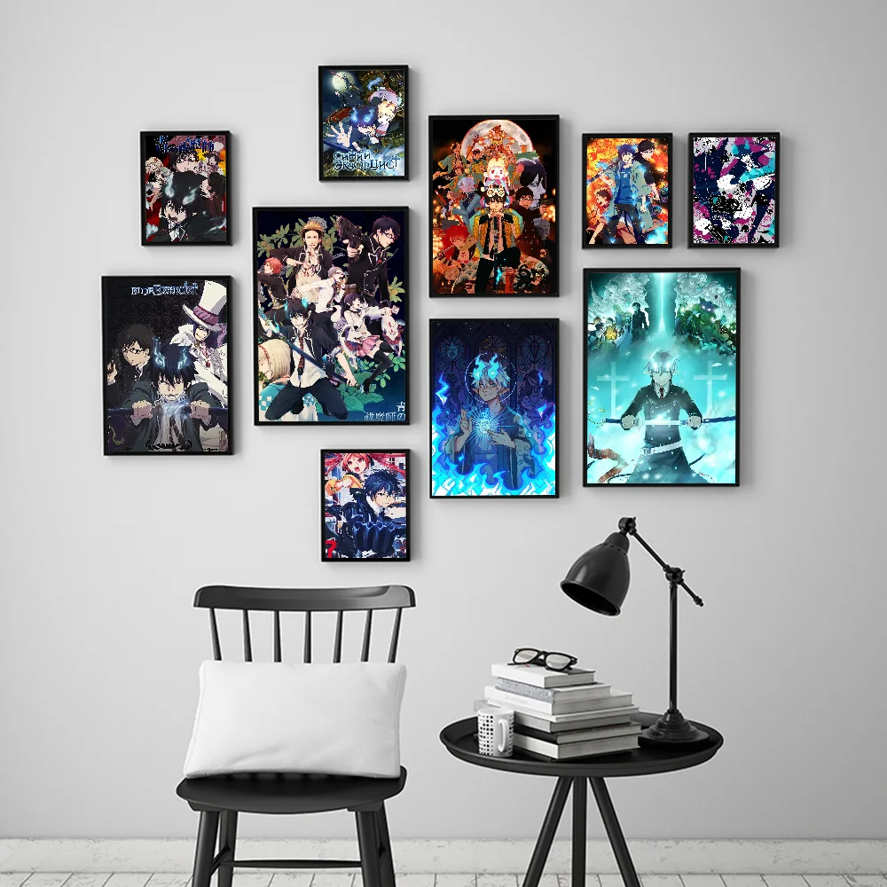 Blue Exorcist Whitepaper Poster Vintage Room Bar Cafe Decor Vintage Decorative Painting