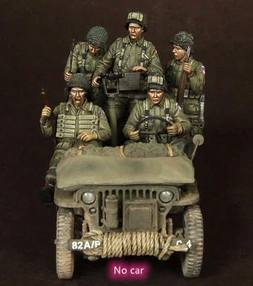 

1/35 Resin Model Figure GK ,5 Figure , No carUnassembled and unpainted kit