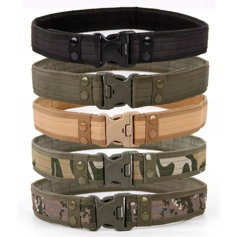 Adjustable Men Belt Casual Plastic Buckle Breathable Canvas Waistband Durale Unisex Marine Corps Duty Belt Hiking Tools