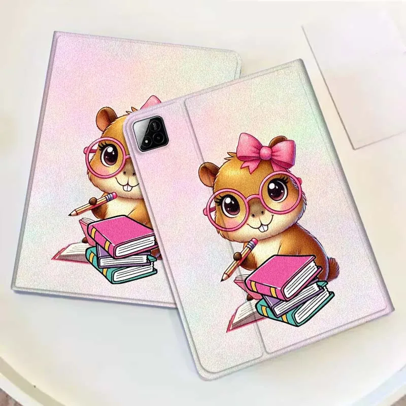 Capybara Colorful Cartoon For Xiaomi Redmi Mi Pad 4 5 6 6s 7 7s SE Pro 2 11 Plus Max 12.4 11 11.2 12.5 8.7 inch Tablet Case