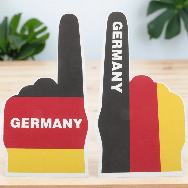 

1 пара легких пенопластовых пальцев, портативный футбольный вентилятор, ручная атмосфера, боевая декоративная опора для пальцев, декоративная пена для рук