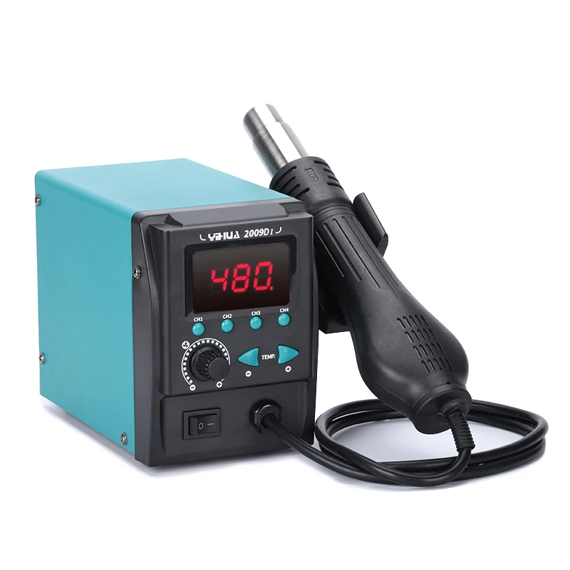 YIHUA 2009D-I محطة إعادة تشغيل الهواء الساخن 4 طرق شاشة ديجيتال محطة إعادة العمل BGA لأداة إصلاح الهاتف رقاقة BGA PCB #4