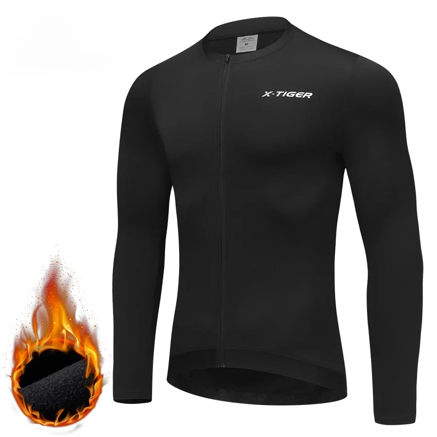 AliExpress X-TIGER Thermal Winter Cycling Jackets MTB Bike Coat Bicycle Coat Long Sleeve Clothing Fleece Cycling Jerseys Ciclismo Unisex