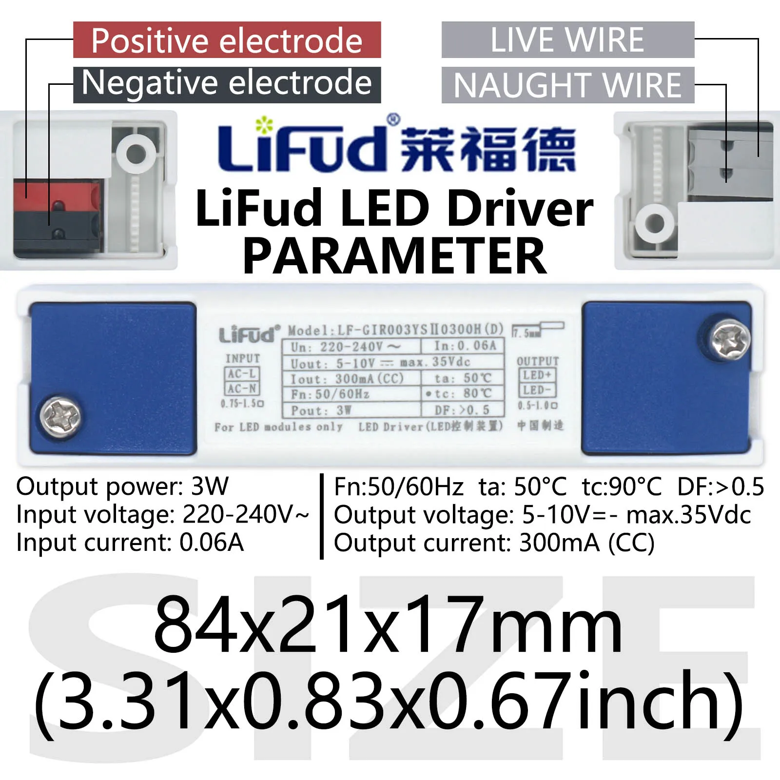 Lifud LF-GIRxxxYS 3W 5.4W 6.4 W 7W 7.2W LED Driver DC5-10V DC30-40V LED PanelLight Power Supply AC220V 240V Lighting Transformer