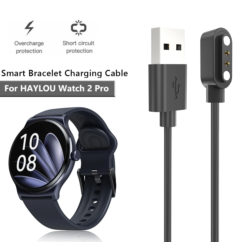 Magnetic Charger Cable for HAYLOU Watch 2 Pro(LS02 Pro)/Solar Lite Safety USB Wrist Watch Charging Cable Replacement Accessories