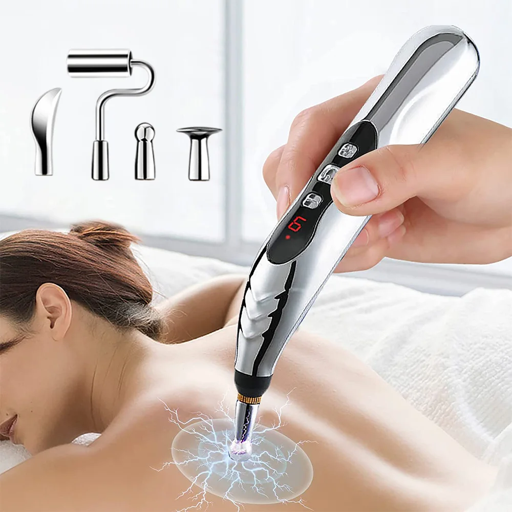 

Electric Acupuncture Point Massage Pen Pain Relief Laser Therapy Electronic Meridian Energy Body Massager Beauty Health Women