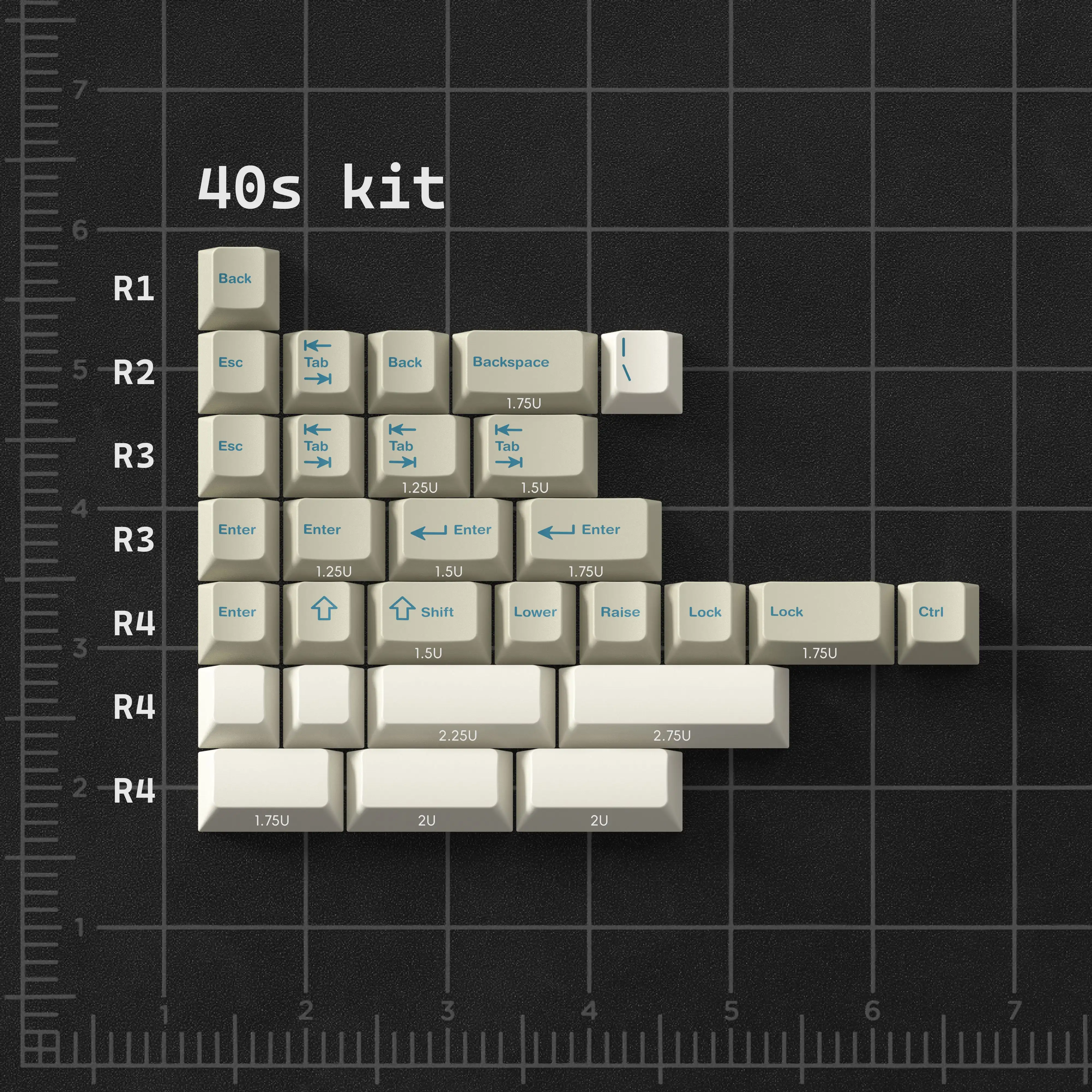 [Child kit] PBTfans Touching Grass PBT material Dye-sub Cherry profile KBDfans keycaps