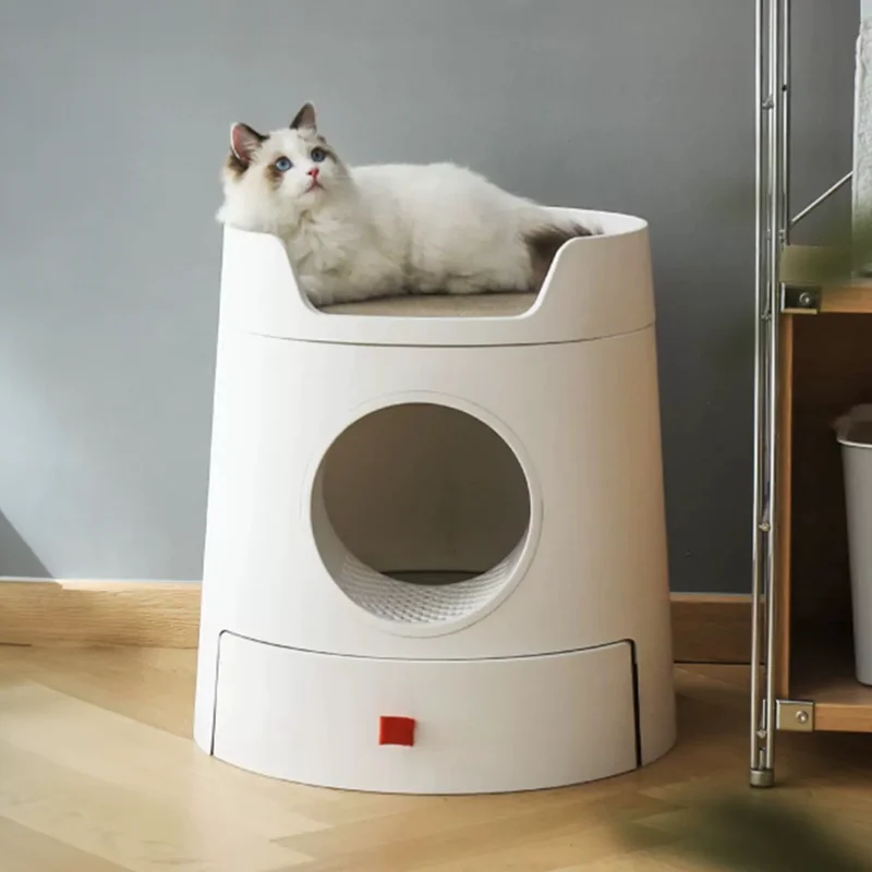 

Closed cat Litter Box Plastic Training Hiding Accessories cat Litter Box Sandbox Self-Cleaning Areneros Para Gatos Pet Products