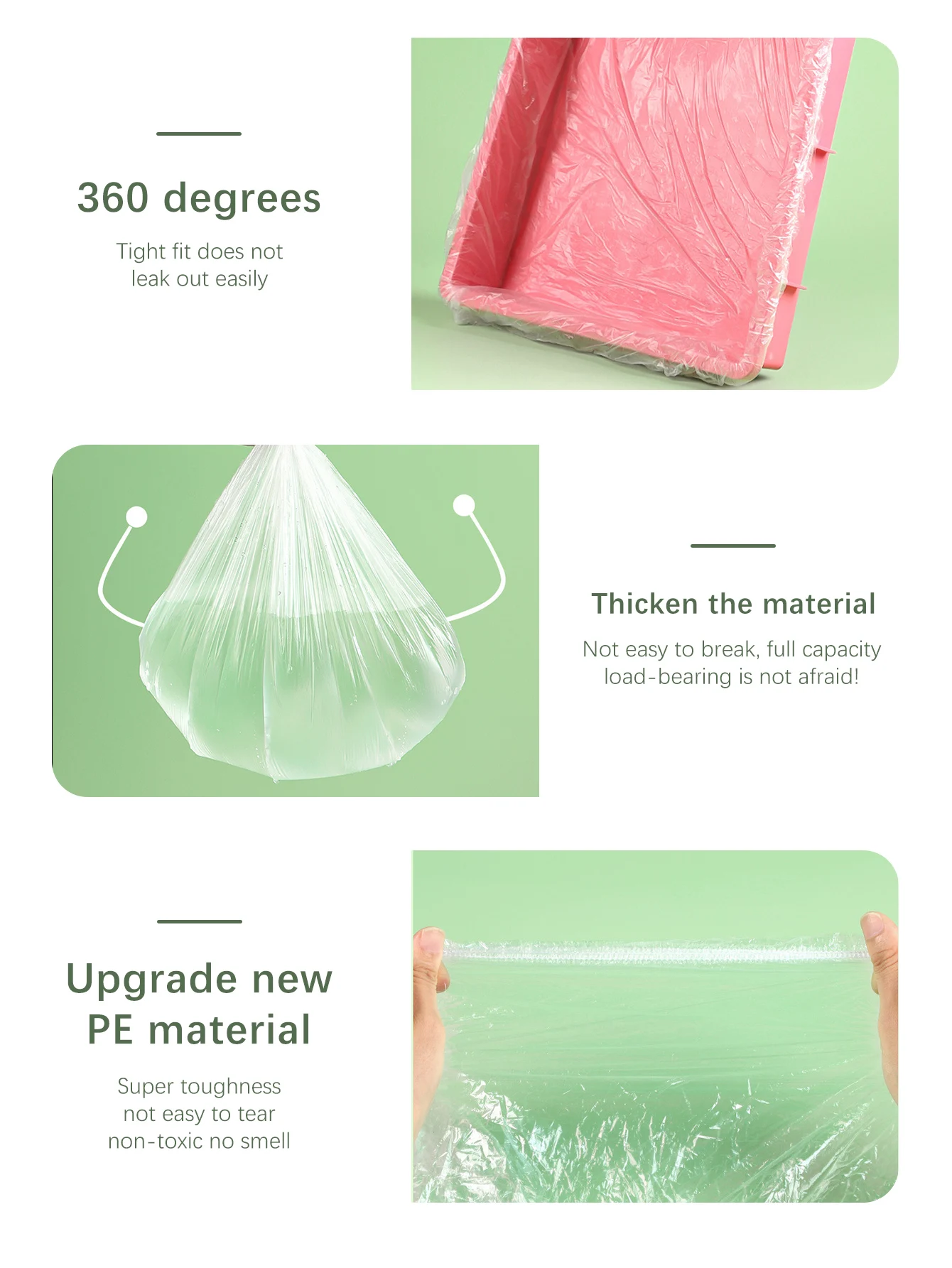 10pcs/set Pet Tray Disposable PE Films Rabbit Litter Mat Cage Tray Cover Cage Chassis Film Cover Toilet Large Changing Pad