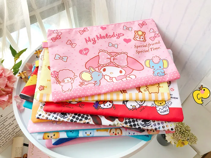 Sanrio cartoon file bag A4 single-layer information bag Snoopy student homework classification storage bag stationery wholesale