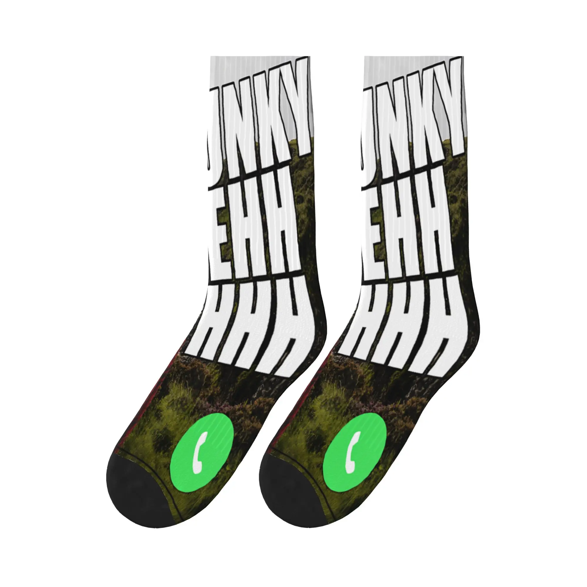 Funny John Pork Funky Ehh Calling Brainrot Meme Stockings Men  Socks Soft Trendy Socks Autumn Skateboard Non Skid Design Socks