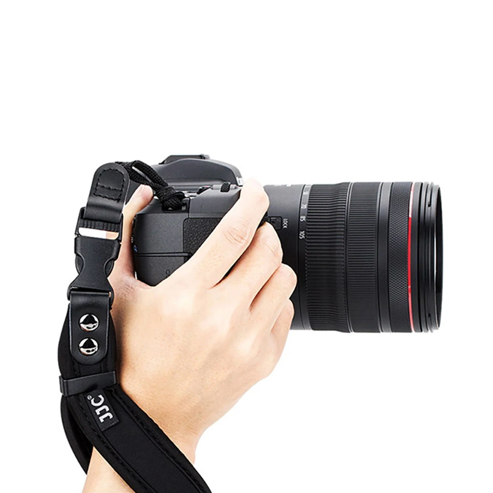 Camera Strap Artificial leather Cushioned Grip Adjustable Stabilizes Camcorder Micro-fiber Padding Film SLR DSLR Bracelet Belt