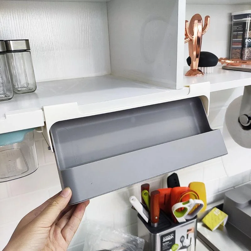 Household Seasoning Bottle Storage Rack Kitchen Hanging Seasoning Can Storage Rack Seasoning Box Household Non Perforated