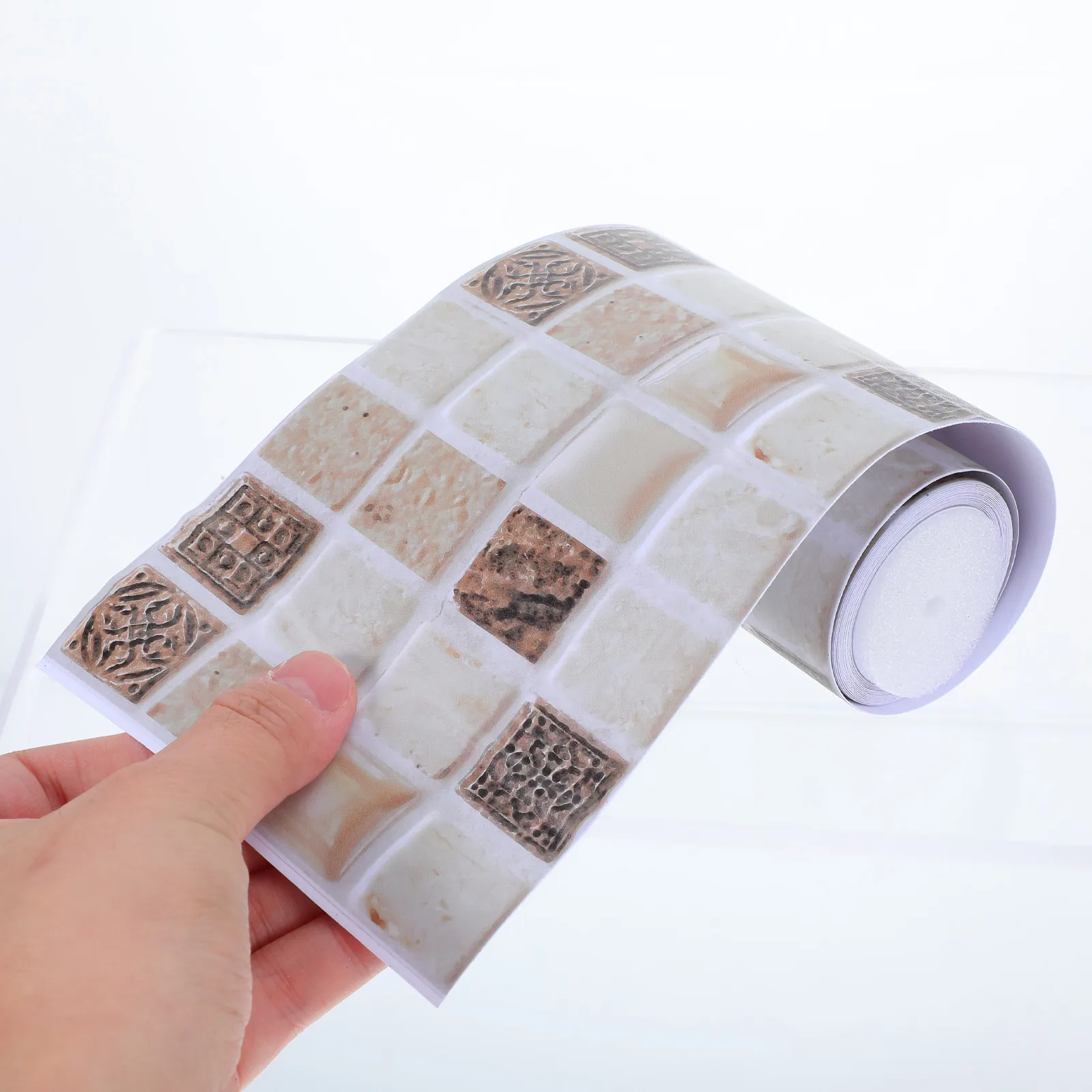 

2 рулона декоративных бордюров для классных досок объявлений - самоклеящиеся рулоны с клетчатым узором - современные бордюры для офисных и школьных стен