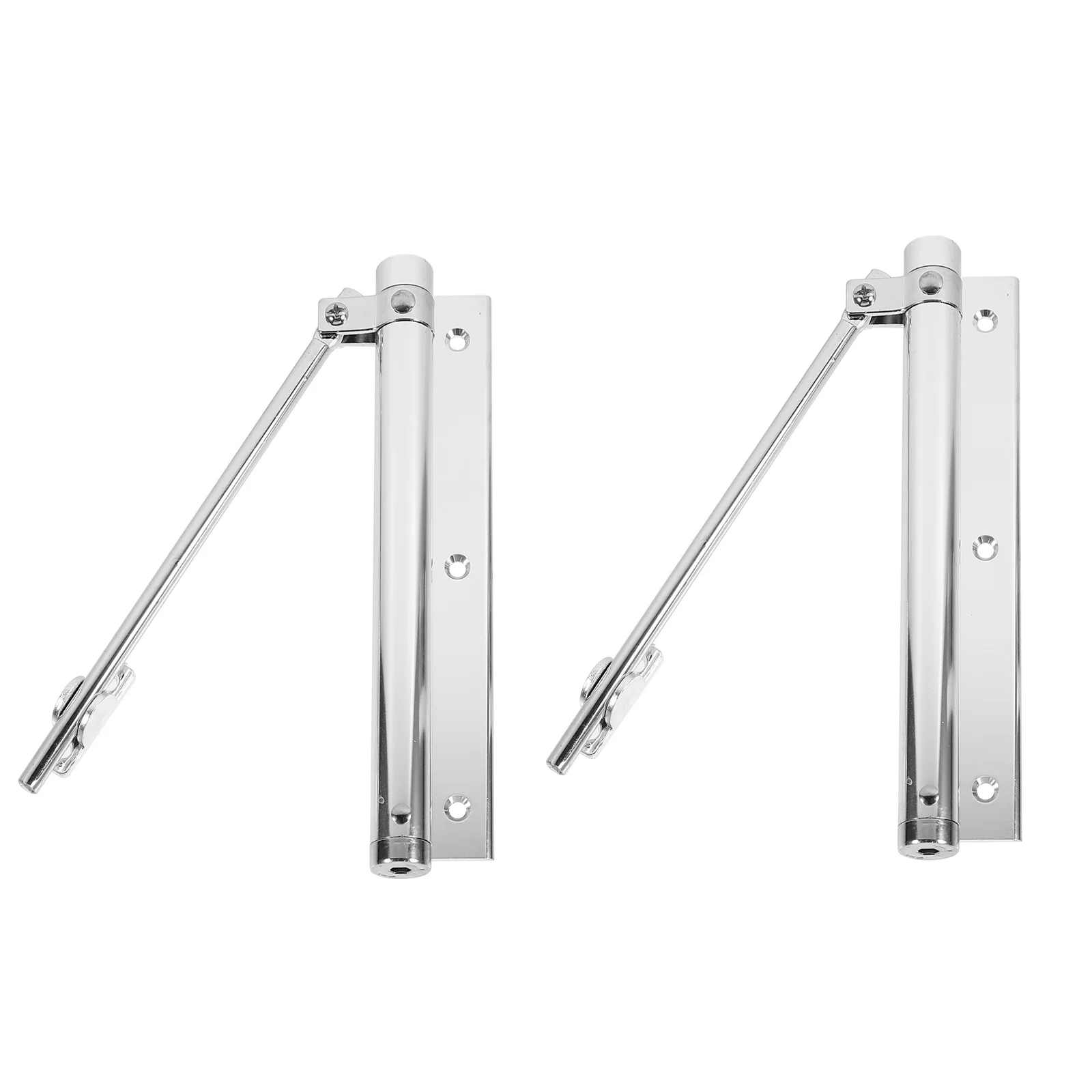 

2pcs Door Closer Heavy Duty Spring Self-Closing Automatic Adjustable Invisible Aluminum Alloy for Wood Metal Medium Commercial