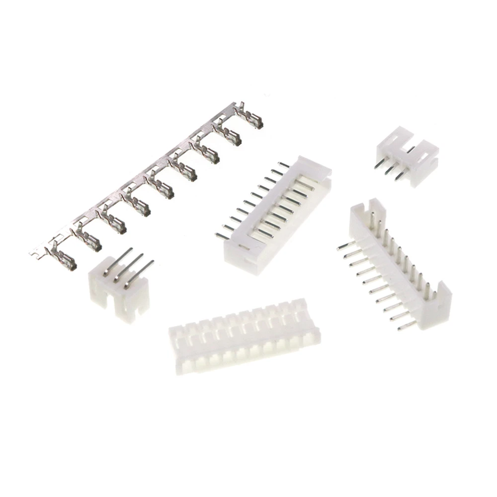 10sets JST PH2.0 2/3/4/5 Pin Terminals Plastic Shell Male Plug + Female Socket Wire Connector PH2.0 2P 3P 4P 5P 6P 8P 10P 12P