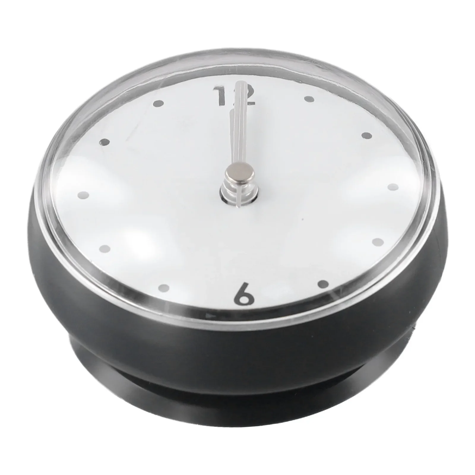 Kitchen Sucker Wall Clock Bathroom Sucker Wall Clock Bathroom Wall Clock Pink Plastics 1pcs 75x75mm Anti-Fog Black