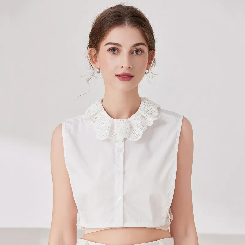 

Hollow Out Fake Collars For Women Sweater Removable False Collar Sweet Girls Neckwear Decorative Collar