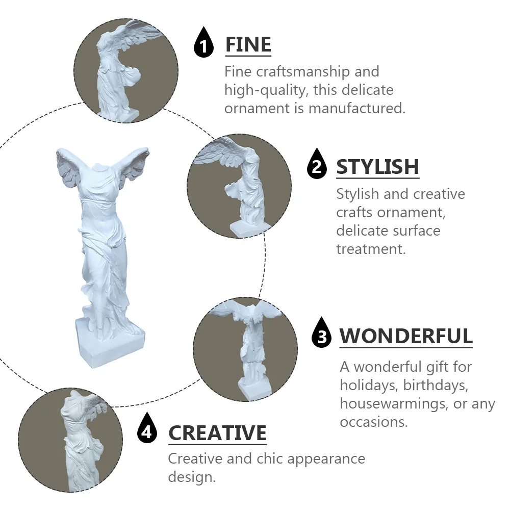 

Decoration Goddess Statue Classical Statues for Home Exquisite Victory Sculpture Ornament