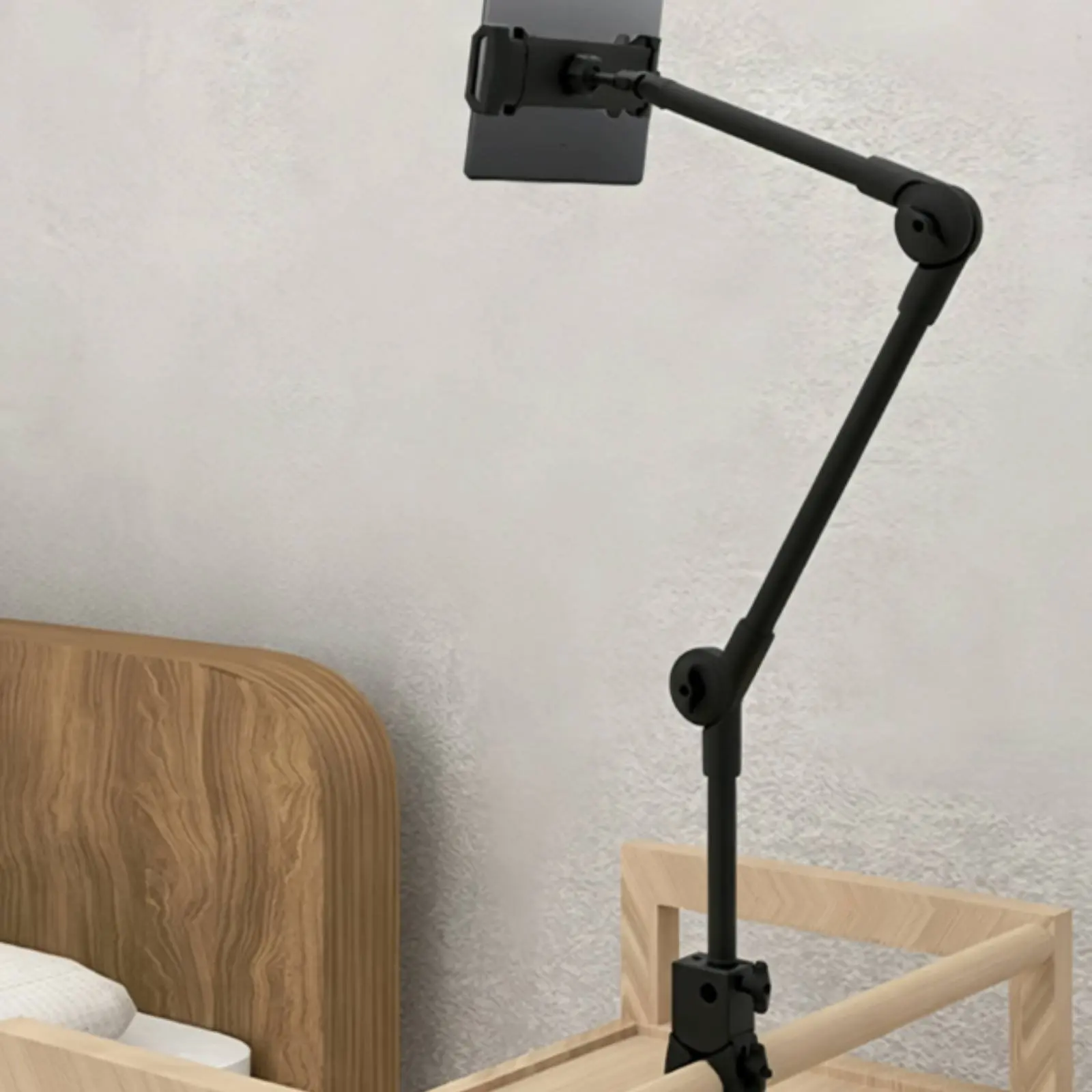 Lazy Bracket Stand Clamp Base Lazy Stand Long Arm Phone Mount Rotating Joints Mobile Accessory Adjustable for Bed, Bedside Table