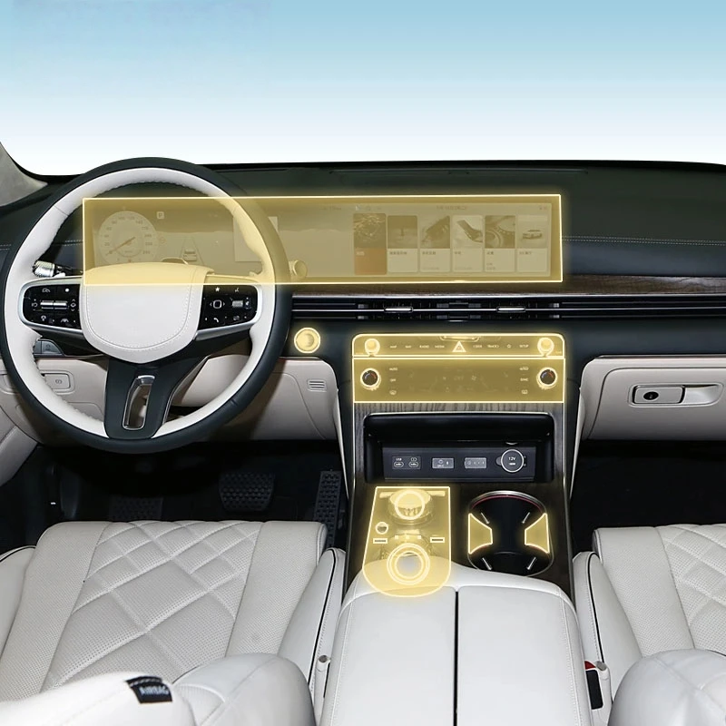 

TANNIER Pre cutting car Interior PPF paint protection film console Scratch resistant repair TPU film For Genesis GV80 2024-2025