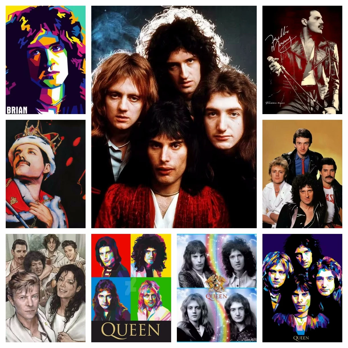 

Картина с изображением королевы певицы, Freddie Mercury Classic 5D, «сделай сам», алмазная живопись, искусство, вышивка крестиком, полная дрель, домашний декор