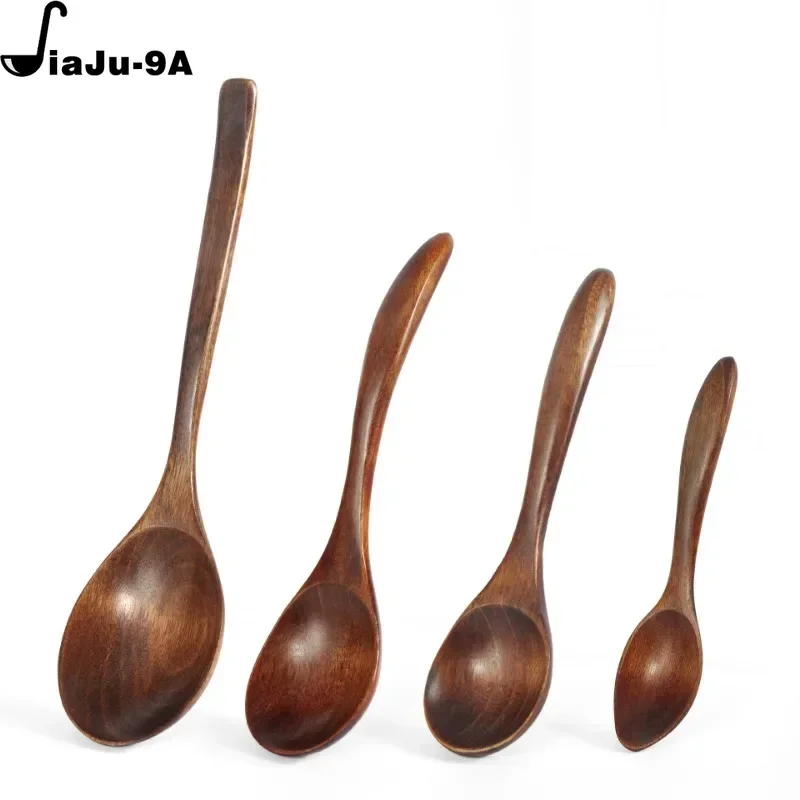 Wooden Spoon Cooking Spoon Bamboo Wave Pattern Kitchen Cooking Utensil Tool Soup Teaspoon Catering for Kitchen Wooden Spoon 2024