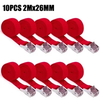 10 Uds 2M hebilla de presión de aleación de Zinc correas de carga de paleta equipaje fijo coche tensor tensor correas trinquete amarre cinturón