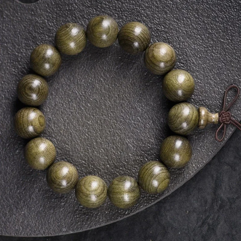 Natural Ebony Bead Bracelet Lucky Peace Bracelet 15MM 18mm 20mm Beads Oriental Sacred Wood