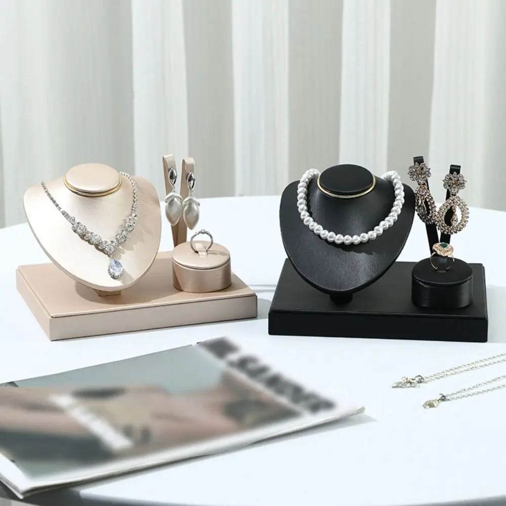 

New Multifunctional Spot Combination Set Exhibition Multi-purpose Leather Jewelry Tray PU Leather Display Home Display