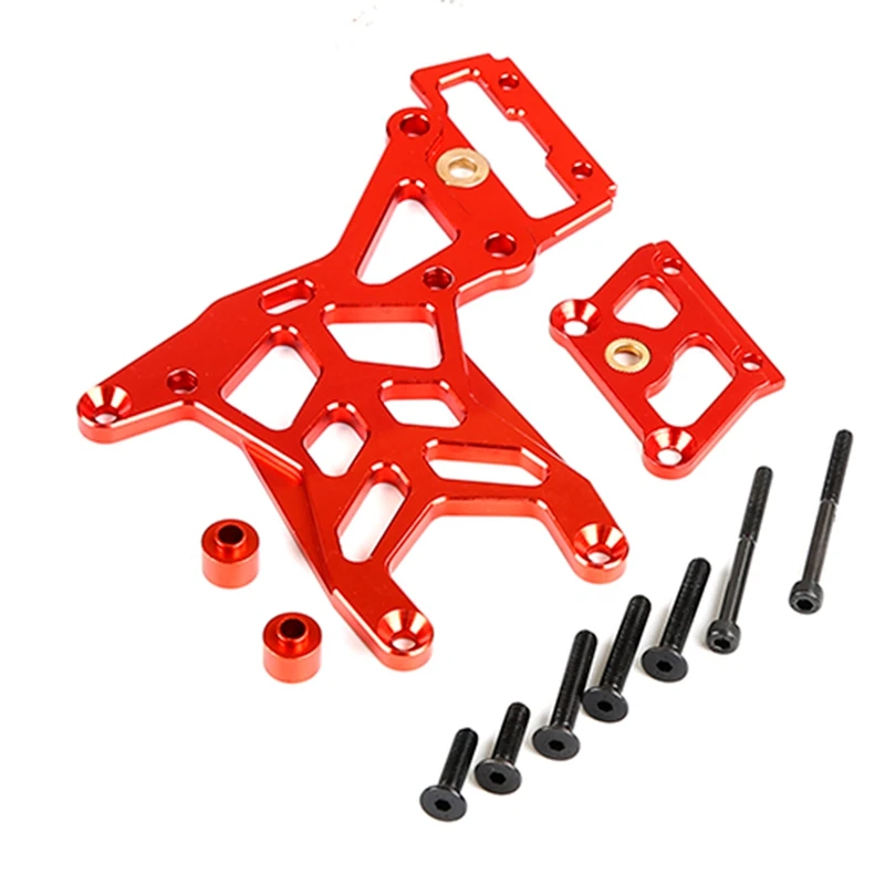 Processamento cnc todo o metal engrossado placa de segundo andar traseiro para rovan km hpi baja 5b 5t 5sc rc carro brinquedos peças