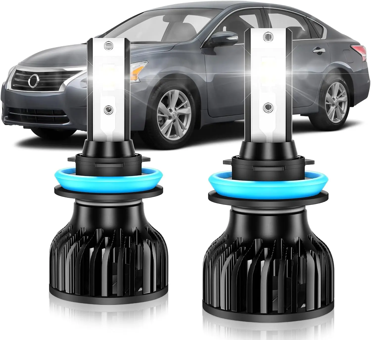 

Nissan Altima 2007-2018 Low Beam Bulbs, 6000K Cool White, Plug and Play, Pack of 2