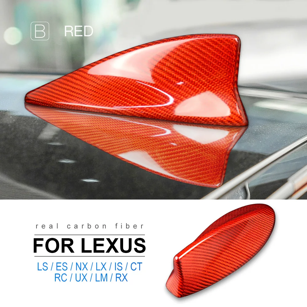 

Для Lexus LS ES LX NX IS CT RC UX LM RX: Аксессуары, декоративная накладка на антенну-«плавник» из карбона для крыши автомобиля, автозапчасти