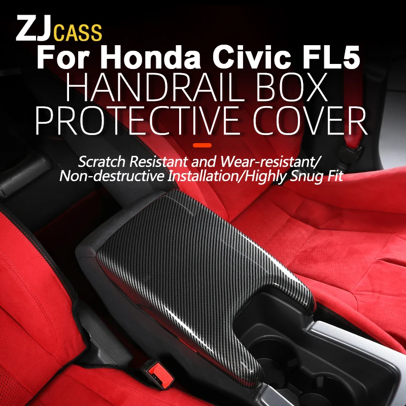 

Для HONDA CIVIC FL5 защитный чехол для центрального подлокотника, декоративная крышка, салонные принадлежности
