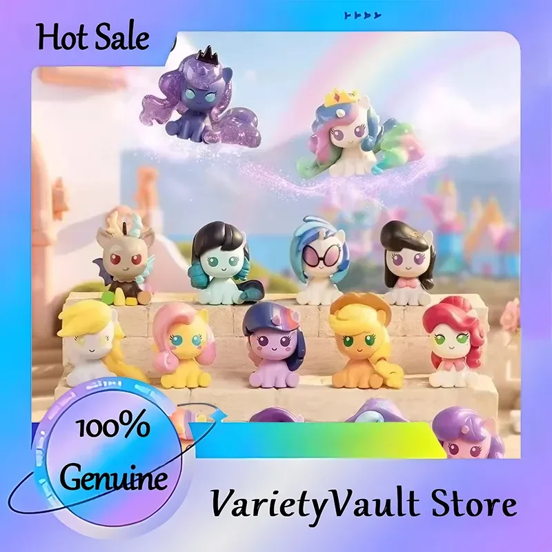 マイリトルポニー マジックボトル ブラインドボックスセット ミニビーンおもちゃ かわいいアップルジャック ピンキーパイ コレクタブルモデル 誕生日デスク装飾用