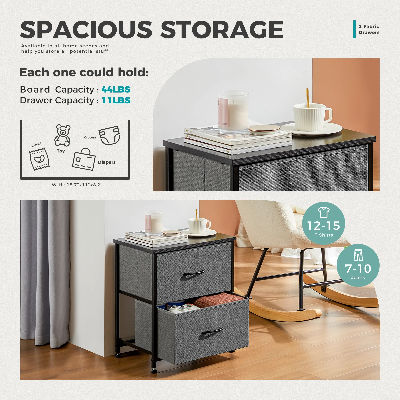 Thumbnail 4 - #25 Latest Bedside Nightstand Tables Offers