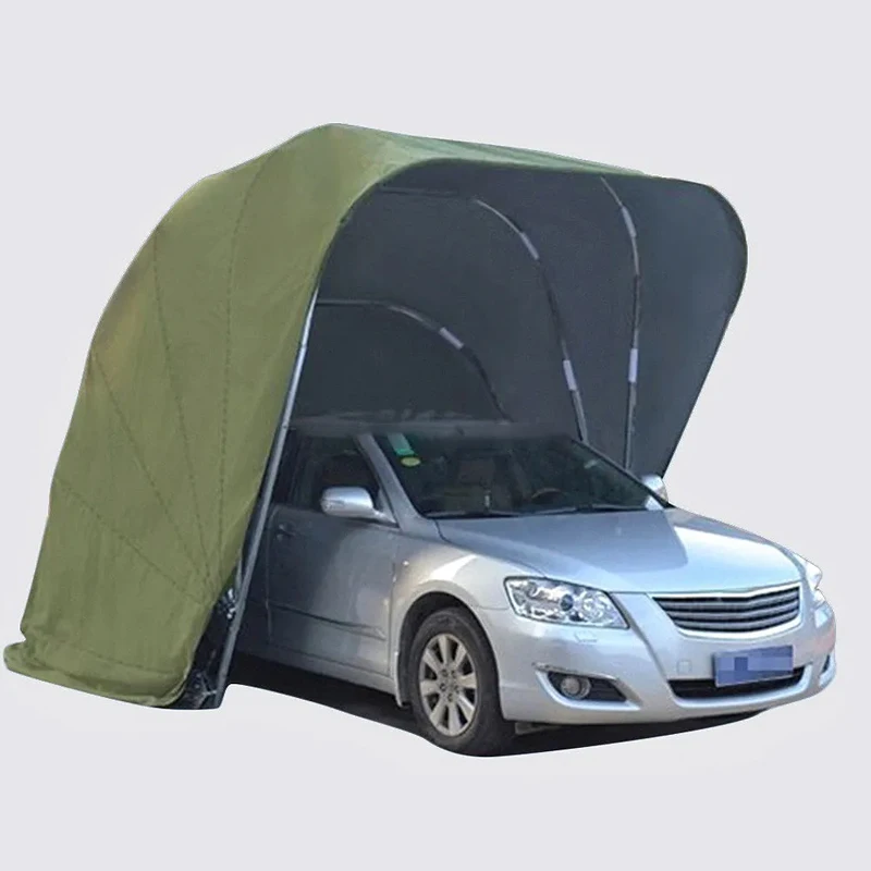 

Portable, Oxford Cover, Manual Carport Waterproof, Outdoor, Retractable, Metal, Folding, Car Cover