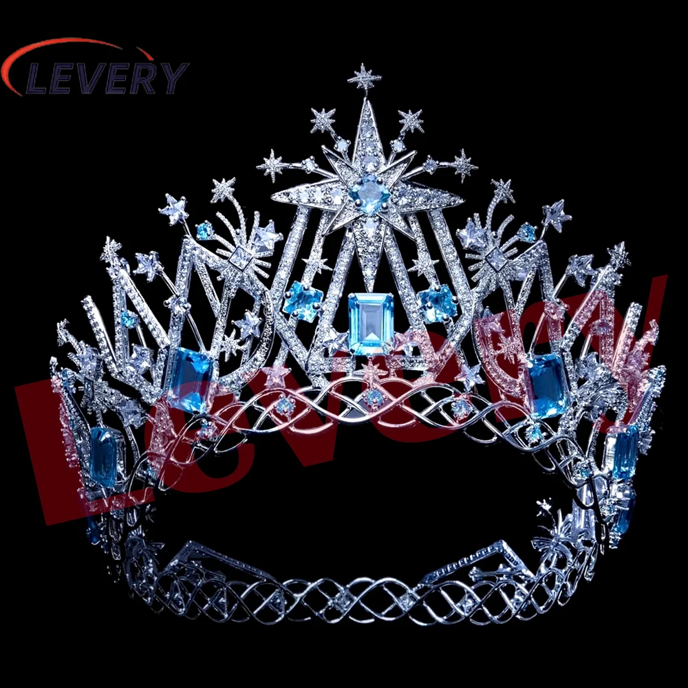 Levery New 2025 Miss Universe Thailand Crown for Hair Accessories Birthday Prom Pageant