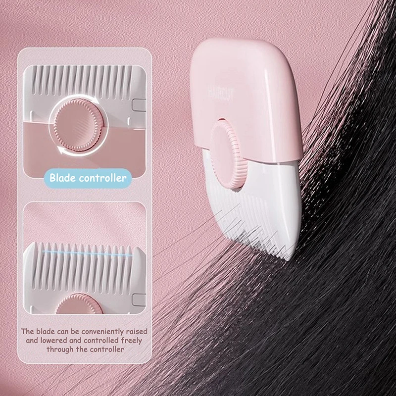 1/2Pcs 2 In 1 เด็กตัดผมและ Hairdressing หวี Trim Bangs และผมบาง Trimmer คู่มือแบบพกพาเด็กผม Clipper