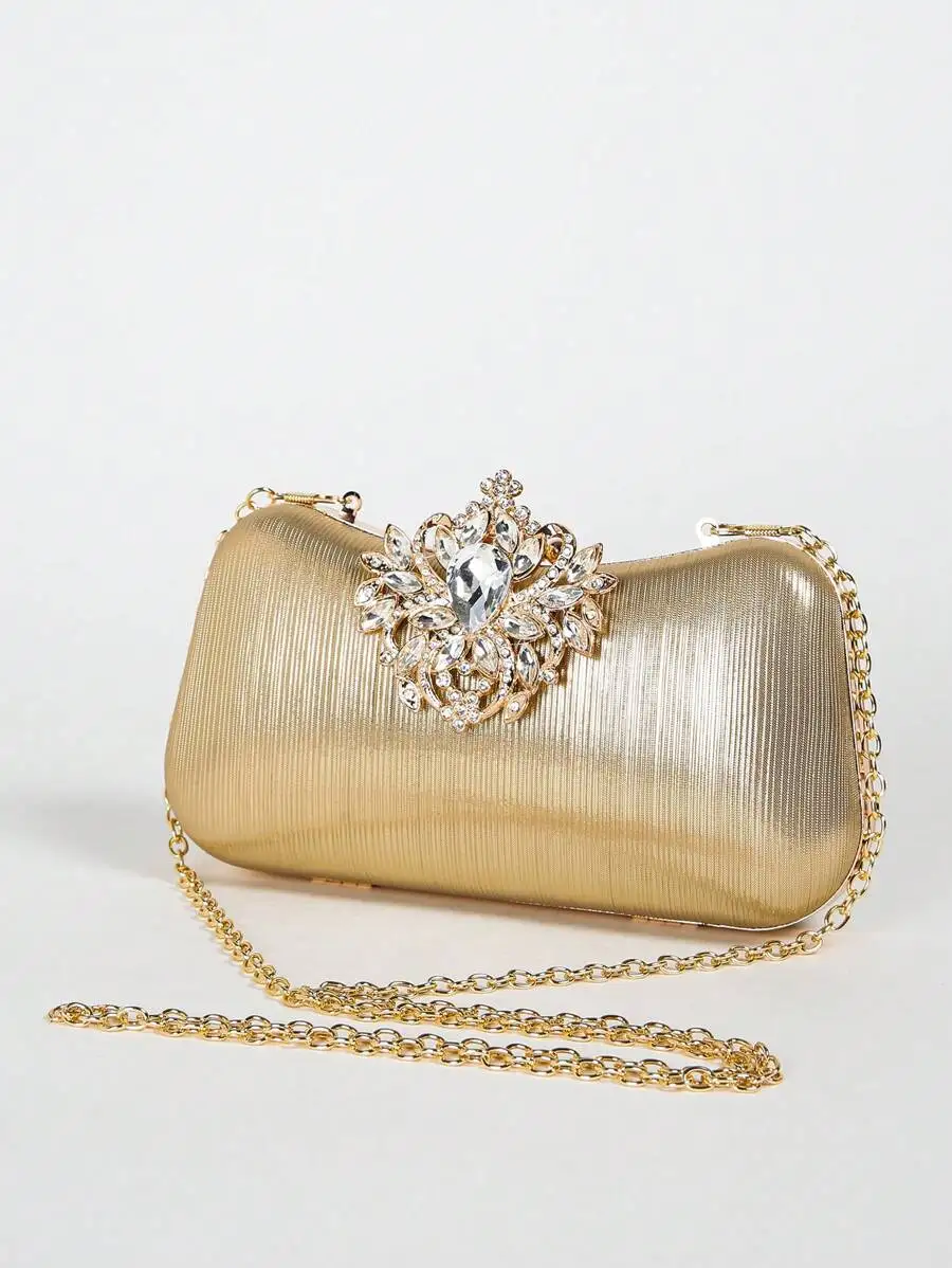 

Elegant Crystal Rhinestone Evening Clutch Bag For Party Gala Wedding