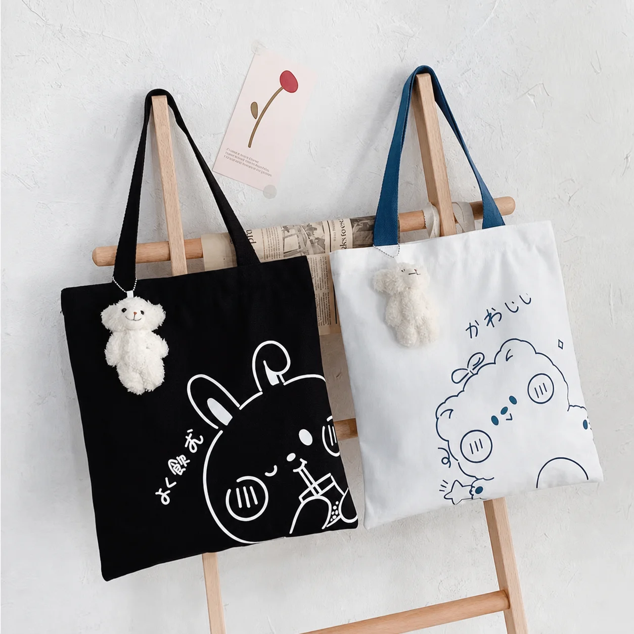 Canvas Tote Bag Cotton Canvas Zipper Tote Bag Large Capacity Bag Large Capacity For Shoulder Carry Daily Outings A4 Magazine